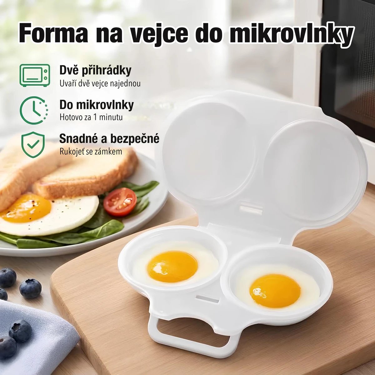 Forma na vejce do mikrovlnky